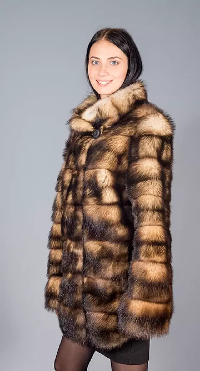 Пальто из хорька модель «Наташа»