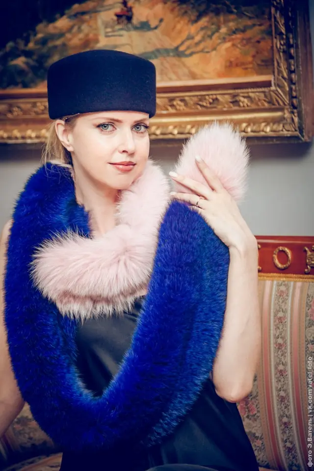 Шарф из песца